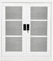 vidaXL - Kantoorkast - 90x40x105 - cm - staal - wit
