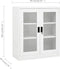 vidaXL - Kantoorkast - 90x40x105 - cm - staal - wit