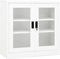 vidaXL - Kantoorkast - 90x40x90 - cm - staal - wit