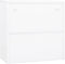 vidaXL - Kantoorkast - 90x40x90 - cm - staal - wit