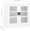 vidaXL - Kantoorkast - 90x40x90 - cm - staal - wit