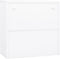 vidaXL - Kantoorkast - 90x40x90 - cm - staal - wit