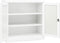 vidaXL - Kantoorkast - 90x40x90 - cm - staal - wit