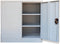 vidaXL - Kantoorkast - met - 2 - deuren - 90 - cm - staal - grijs