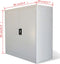 vidaXL - Kantoorkast - met - 2 - deuren - 90 - cm - staal - grijs