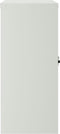vidaXL - Kantoorkast - met - 2 - deuren - 90 - cm - staal - grijs