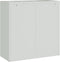 vidaXL - Kantoorkast - met - 2 - deuren - 90 - cm - staal - grijs