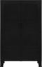 vidaXL - Kantoorkast - met - gaasdeuren - industrieel - 75x40x120 - cm - staal - zwart