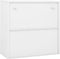 vidaXL - Kantoorkast - met - schuifdeuren - 90x40x90 - cm - staal - wit