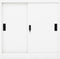 vidaXL - Kantoorkast - met - schuifdeuren - 90x40x90 - cm - staal - wit
