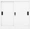 vidaXL - Kantoorkast - met - schuifdeuren - 90x40x90 - cm - staal - wit