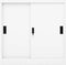 vidaXL - Kantoorkast - met - schuifdeuren - 90x40x90 - cm - staal - wit