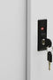vidaXL - Kantoorkast - met - schuifdeuren - 90x40x90 - cm - staal - lichtgrijs