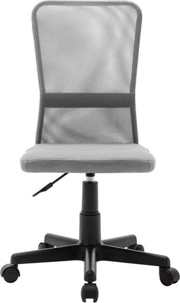 vidaXL - Kantoorstoel - 44x52x100 - cm - mesh - stof - grijs