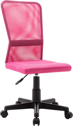 vidaXL - Kantoorstoel - 44x52x100 - cm - mesh - stof - roze