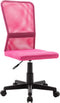 vidaXL - Kantoorstoel - 44x52x100 - cm - mesh - stof - roze