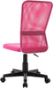 vidaXL - Kantoorstoel - 44x52x100 - cm - mesh - stof - roze