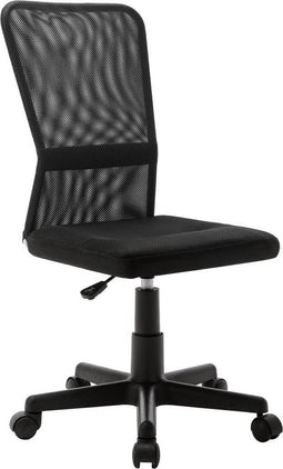 vidaXL - Kantoorstoel - 44x52x100 - cm - mesh - stof - zwart