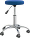 vidaXL - Kantoorstoel - draaibaar - fluweel - blauw
