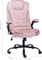 vidaXL - Kantoorstoel - fluweel - roze
