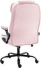 vidaXL - Kantoorstoel - fluweel - roze
