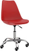 vidaXL - Kantoorstoel - kunstleer - rood