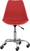 vidaXL - Kantoorstoel - kunstleer - rood