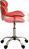 vidaXL - Kantoorstoel - kunstleer - rood