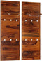 vidaXL - Kapstok - 118x40 - cm - massief - sheeshamhout