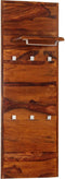 vidaXL - Kapstok - 118x40 - cm - massief - sheeshamhout