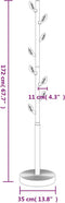 vidaXL - Kapstok - 172 - cm - gepoedercoat - ijzer - roze