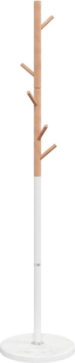 vidaXL - Kapstok - 172 - cm - gepoedercoat - ijzer - wit