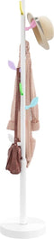 vidaXL - Kapstok - 172 - cm - gepoedercoat - ijzer - wit