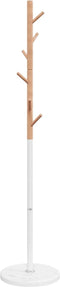 vidaXL - Kapstok - 172 - cm - gepoedercoat - ijzer - wit