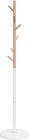 vidaXL - Kapstok - 172 - cm - gepoedercoat - ijzer - wit
