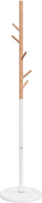 vidaXL - Kapstok - 172 - cm - gepoedercoat - ijzer - wit