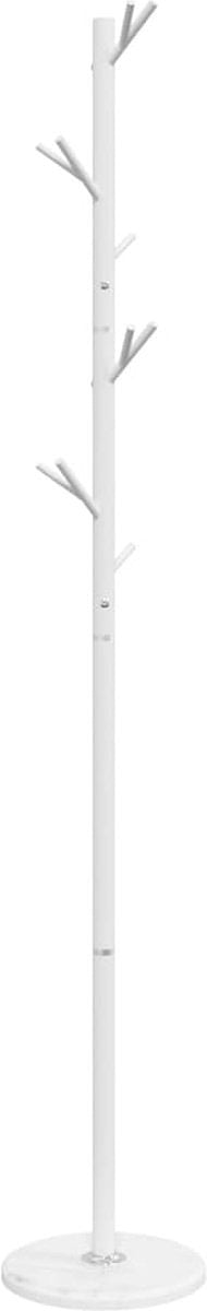 vidaXL - Kapstok - 175 - cm - gepoedercoat - ijzer - wit
