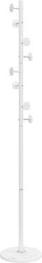 vidaXL - Kapstok - 176 - cm - gepoedercoat - ijzer - wit