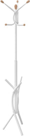 vidaXL - Kapstok - 176 - cm - gepoedercoat - ijzer - wit