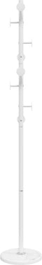 vidaXL - Kapstok - 176 - cm - gepoedercoat - ijzer - wit