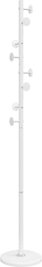 vidaXL - Kapstok - 176 - cm - gepoedercoat - ijzer - wit
