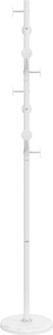 vidaXL - Kapstok - 176 - cm - gepoedercoat - ijzer - wit