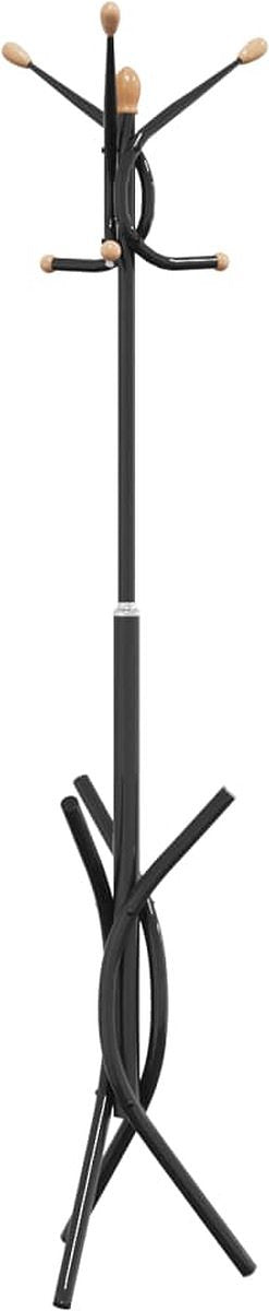 vidaXL - Kapstok - 176 - cm - gepoedercoat - ijzer - zwart
