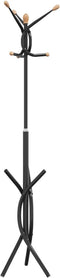 vidaXL - Kapstok - 176 - cm - gepoedercoat - ijzer - zwart