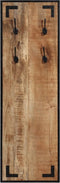 vidaXL - Kapstok - 35x8x110 - cm - massief - ruw - mangohout