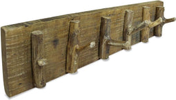 vidaXL - Kapstok - 60x15 - cm - gemengd - gerecycled - hout