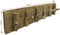 vidaXL - Kapstok - 60x15 - cm - gemengd - gerecycled - hout