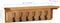 vidaXL - Kapstok - 60x16x16 - cm - massief - eikenhout