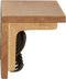 vidaXL - Kapstok - 60x16x16 - cm - massief - eikenhout