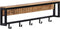 vidaXL - Kapstok - 87x10x27 - cm - massief - ruw - mangohout